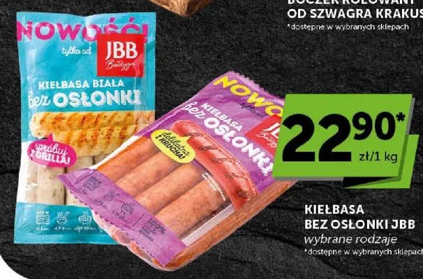 Kiełbasa bez osłonki JBB promocja w Euro Sklep