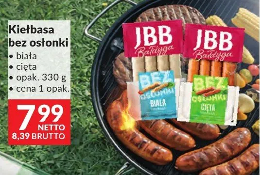 Kiełbasa bez osłonki biała JBB Bałdyga promocja w Makro