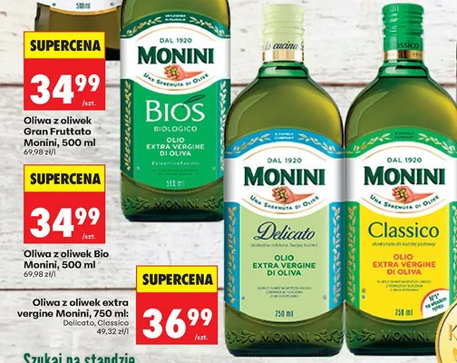 Oliwa z oliwek extra vergine Monini Classico promocja