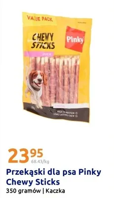 Przekąski dla psa Chewy Sticks kaczka 350 gramów promocja w Action