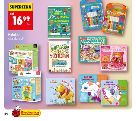 Książki dla dzieci, różne tytuły promocja w Biedronka