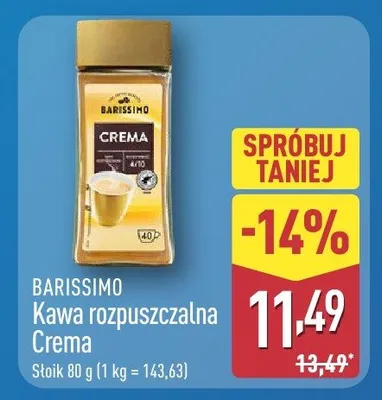 Kawa rozpuszczalna Crema promocja w Aldi