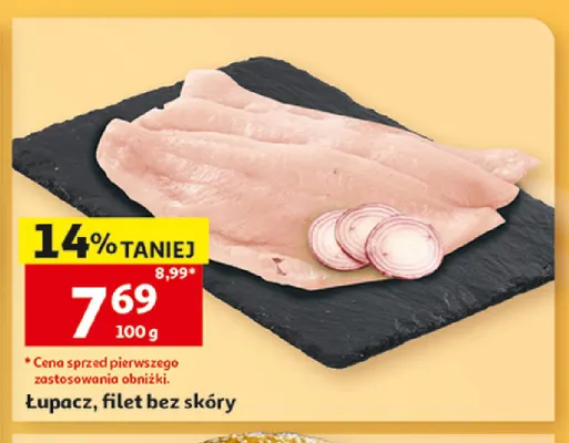 Łupacz filet bez skóry promocja w Auchan