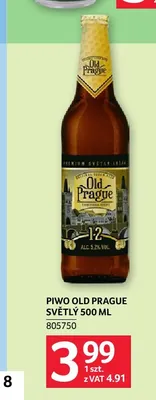 Piwo Old Prague Světlý promocja w Selgros