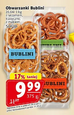Obwarzanki Bublini klasyczne promocja w Prim Market