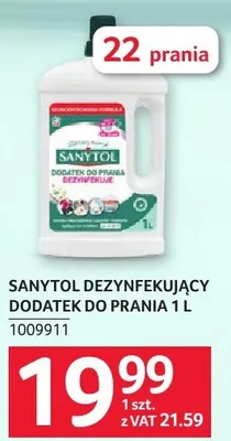 Dezynfekujący dodatek do prania Sanytol 1 L promocja w Selgros