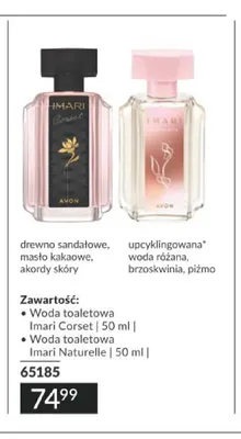 Zestaw woda toaletowa Imari Corset + woda toaletowa Imari Naturelle Avon promocja w AVON