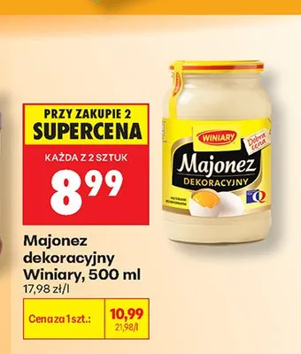 Majonez dekoracyjny Winiary promocja w Biedronka