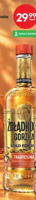 Wódka smakowa Żołądkowa Gorzka Tradycyjna promocja w Żabka