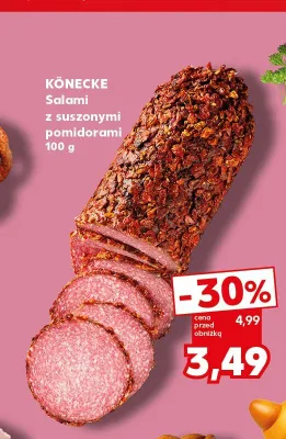 Salami z suszonymi pomidorami Könecke promocja w Kaufland