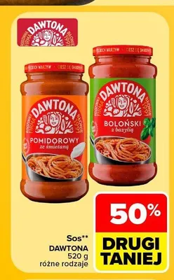 Sos pomidorowy ze śmietaną Dawtona promocja w Carrefour Market