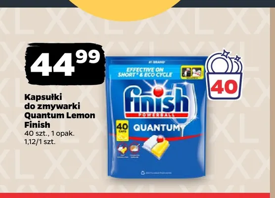 Kapsułki do zmywarki Quantum Lemon Finish promocja w Netto
