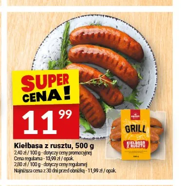 Kiełbasa z rusztu Białecki promocja w Twój Market