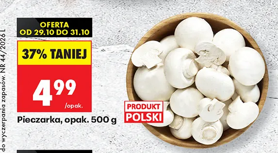 Pieczarki promocja w Biedronka