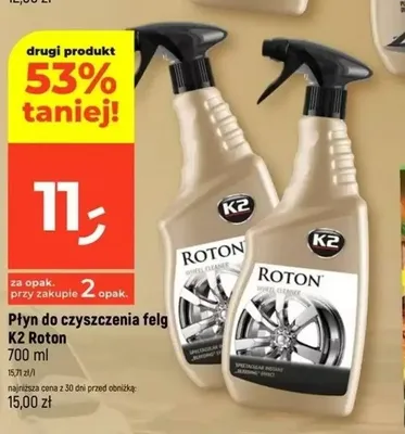 Płyn do czyszczenia felg K2 Roton promocja w Dealz