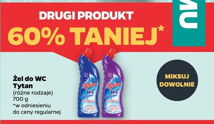 Żel do WC Tytan promocja w Netto