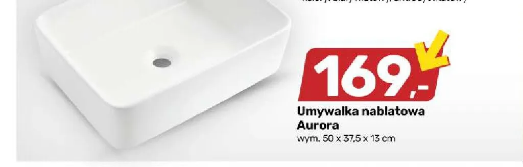 Umywalka nablatowa Aurora promocja w Bricomarche
