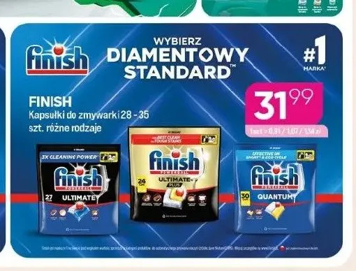 Kapsułki do zmywarki Finish Quantum promocja w Drogerie Koliber