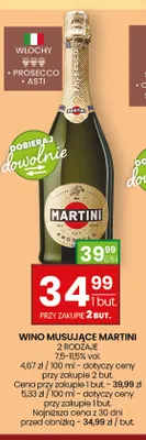 Wino musujące Martini Prosecco promocja w Twój Market