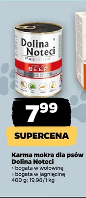 Karma mokra dla psów Dolina Noteci bogata w jagnięcinę promocja w Netto