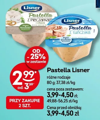 Pastella z pieczarek i czosnku promocja w Żabka