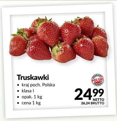 Truskawki polskie promocja w Makro
