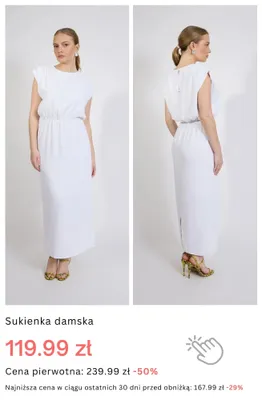 Sukienka damska promocja w Monnari