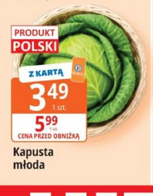 Kapusta młoda polska promocja w Leclerc