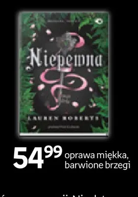 Książka Niepewna Lauren Roberts oprawa miękka, barwione brzegi promocja w Empik
