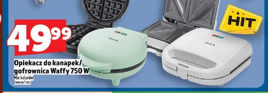 Opiekacz do kanapek Waffy 750W promocja w TOPAZ