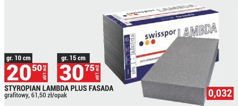 Styropian Lambda Plus Fasada grafitowy promocja w Merkury Market