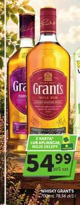 Whisky Grant's Triple Wood promocja w Euro Sklep