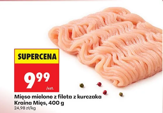 Mięso mielone z fileta z kurczaka promocja w Biedronka