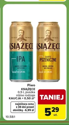 Piwo Książęce IPA promocja w Carrefour Express