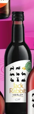 Wino czerwone Jack Rabbit Merlot promocja w Żabka