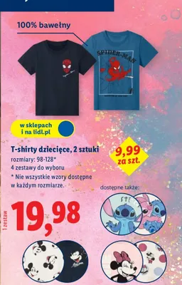 T-shirty dziecięce promocja w Lidl