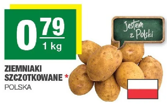 Ziemniaki szczotkowane promocja w SPAR