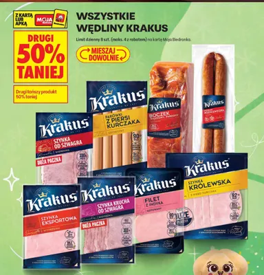 Wędliny Krakus promocja w Biedronka