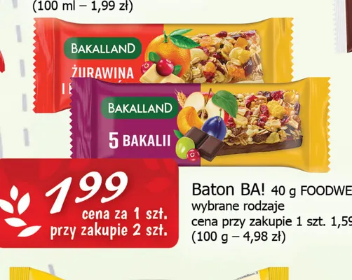 Baton BA! promocja w CEZAR Delikatesy