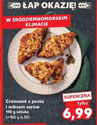 Croissant z pesto i miksem serów promocja w Kaufland