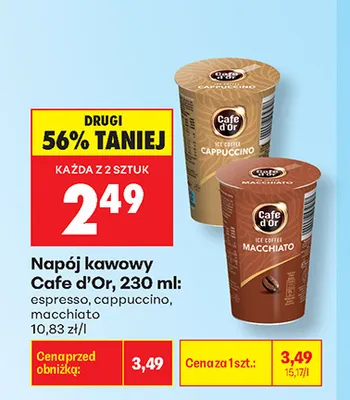 Napój kawowy Cafe D'Or Macchiato promocja w Biedronka