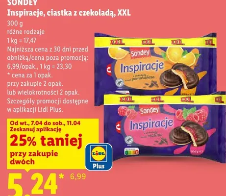 Ciastka Inspiracje z czekoladą, XXL promocja w Lidl