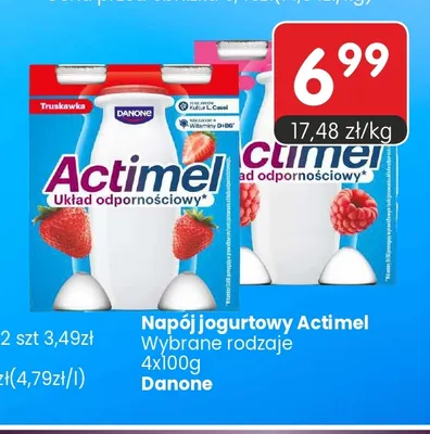 Napój jogurtowy Actimel 4-pak Danone promocja w Market Point