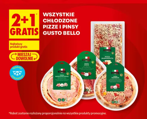 Pizza Prosciutto Funghi Gusto Bello promocja w Biedronka