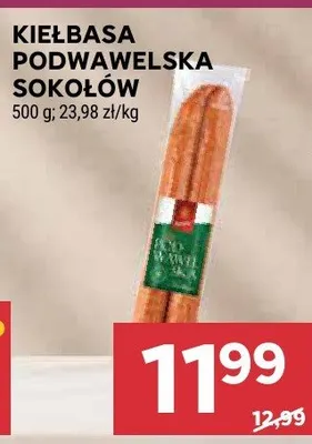 Kiełbasa podwawelska sokołów promocja w Stokrotka