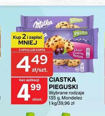 Ciastka Pieguski Milka promocja w Chorten