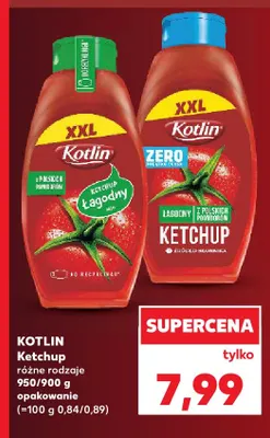 Ketchup Zero łagodny Kotlin promocja w Kaufland