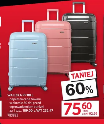 Walizka PP 80 l promocja w Selgros