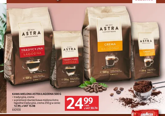 Kawa mielona Astra Łagodna tradycyjna promocja w Selgros
