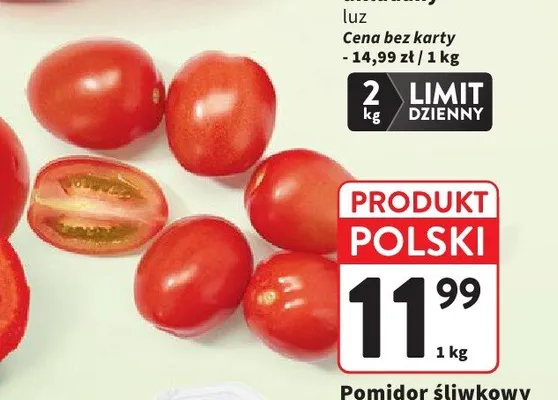 Pomidor śliwkowy luz polski promocja w Intermarche